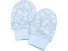 ESITO | Bavlněné rukavičky pro miminko Zája Soft blue (Velikost 56)