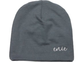 enie baby Dětská čepice BAMBOO 12-18m šedé