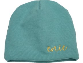 enie baby Dětská čepice 6-9 m petrolejová