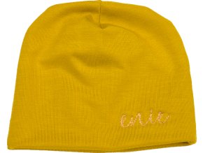enie baby Dětská čepice 3-6m karamel