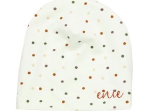 enie baby Dětská čepice 1-3m DOTS CREME