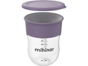 MININOR Tréninkový hrneček 220 ml Lilac Flower