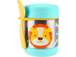 SKIPHOP SKIP HOP Zoo Termoska na jídlo se lžičkou/vidličkou Lev 325 ml, 3r+