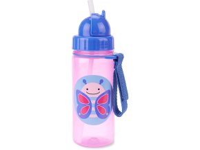 SKIPHOP SKIP HOP Zoo Hrnek s brčkem PP bez PVC a BPA Motýl 12m+