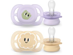 PHILIPS AVENT Philips AVENT Šidítko Ultrastart obrázek 0-2m dívka, 2 ks