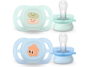 PHILIPS AVENT Philips AVENT Šidítko Ultrastart obrázek 0-2m chlapec, 2 ks