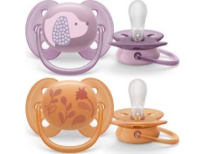 PHILIPS AVENT Philips AVENT Šidítko Ultrasoft Premium Zvířátko 6-18m dívka, 2 ks