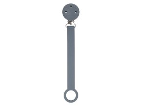 NATTOU NATTOU Klip na dudlík silikon dark grey