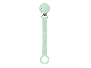 NATTOU NATTOU Klip na dudlík silikon s potiskem mint green