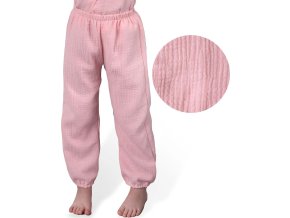 ESITO | Dětské mušelínové kalhoty Luca Pink (Velikost 80)