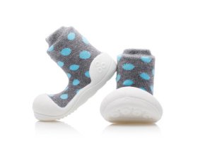 ATTIPAS ATTIPAS Botičky Polka Dot AD05 Grey M vel.20, 109-115 mm