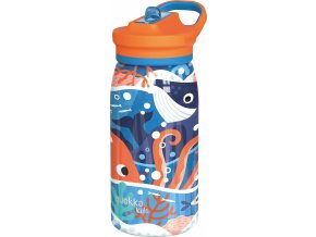 Quokka Nerezová termoláhev s pítkem Pop Kids Ocean 445 ml
