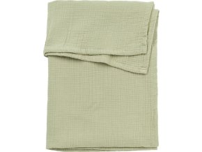 Mušelínová přikrývka 75x100 - Soft Olive