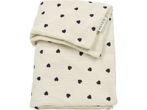 Mušelínová přikrývka Sweet Heart 75x100 - Soft sand