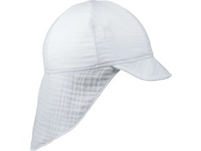 ESITO Dětská kšiltovka s krytím krku mušelín White