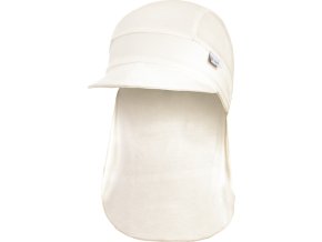 Little Angel kšiltovka tenká pirát Outlast® - bílá káva (Velikost 2 | 39-41 cm)