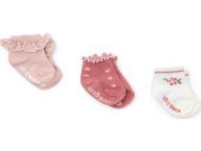 Little Dutch Ponožky Multicolor 3 ks Fairy Garden vel. 44/56
