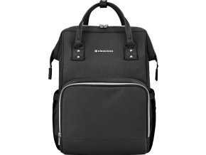 KikkaBoo Přebalovací batoh Siena Black & Silver