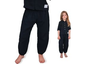 ESITO | Dětské mušelínové kalhoty Luca Black (Velikost 80)