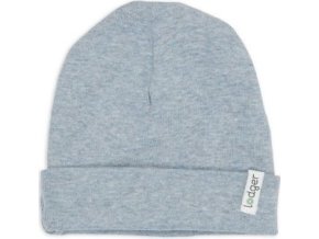 LODGER Čepice Melange Blue Fogg vel. 0 - 6 měsíců