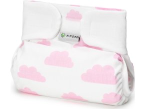 T-TOMI Ortopedické abdukční kalhotky - suchý zip Pink clouds (5-9kg)