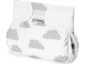 T-TOMI Ortopedické abdukční kalhotky - suchý zip Grey clouds (do 3kg)