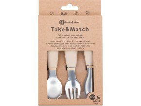 PETITEMARS PETITE&MARS Sada příborů s nerezové oceli Take&Match Desert Sand 12m+