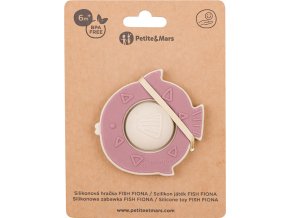 PETITEMARS PETITE&MARS Hračka silikonová Fish Fiona Dusty Rose 6m+