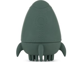 PETITEMARS PETITE&MARS Hračka silikonová do vody s kartáčkem Splashy Rocket Misty Green 6m+