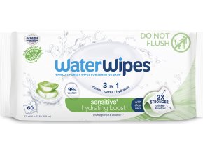 WATERWIPES WATERWIPES Ubrousky vlhčené Hydrating clean bez obsahu plastů 60 ks