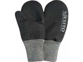 ESITO | Zimní palcové rukavice softshell s beránkem Lamb Grey (Velikost 3 - 5 let)