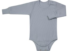 ESITO | Rostoucí body žebrované Color Grey (Velikost 56 - 62)