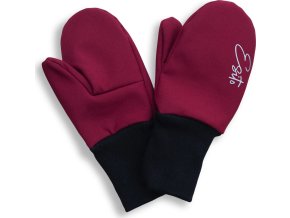 ESITO | Palcové rukavice softshell Fuchsie (Velikost 2 - 3 roky)