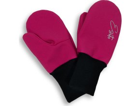 ESITO | Palcové rukavice softshell Raspberry pink (Velikost 2 - 3 roky)