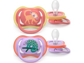PHILIPS AVENT Philips AVENT Šidítko Ultra air obrázek 18+m dívka, 2ks