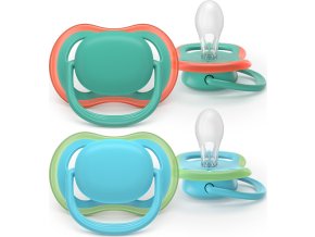 PHILIPS AVENT Philips AVENT Šidítko Ultra air 6-18m chlapec, 2ks