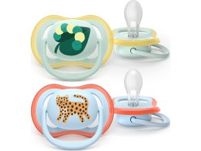 PHILIPS AVENT Philips AVENT Šidítko Ultra air modrá/zelená 0-6m obrázek chlapec, 2ks
