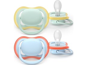 PHILIPS AVENT Philips AVENT Šidítko Ultra air modrá/zelená 0-6m, chlapec, 2ks
