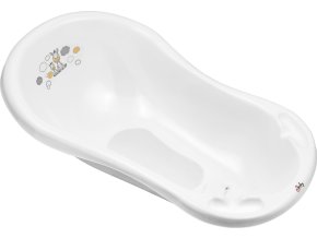 MALTEX MALTEX Vanička se zátkou a protiskluzovou podložkou Zebra 84 cm - White