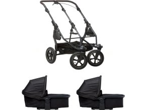 tfk Tfk set duo2 frame 2025 - air wheel + carrycot black (Varianta black)