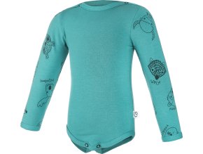 Little Angel body smyk TISK Outlast® - tm.tyrkys/tm.tyrkys zvířátka (Velikost 62)