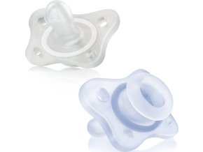 CHICCO CHICCO Dudlík Physio Mini Soft celosilikonový 0-2m kluk 2 ks