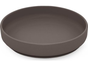 PETITEMARS PETITE&MARS Talíř silikonový s přísavkou Take&Match Bitter Cocoa 6m+