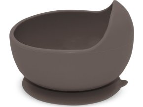 PETITEMARS PETITE&MARS Miska silikonová s přísavkou Take&Match Bitter Cocoa 6m+
