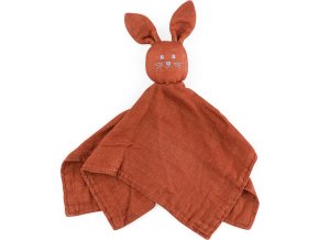 PETITEMARS PETITE&MARS Mazlíček bambusový mušelínový Hugo Cinnamon Spice 0m+