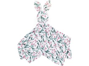 PETITEMARS PETITE&MARS Mazlíček bambusový mušelínový Hugo Pink Meadow 0m+