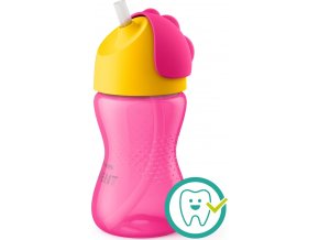 Philips AVENT Hrneček s ohebným brčkem 300 ml Bendy dívka