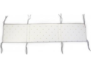 Childhome Mantinel do postýlky 35x170cm Jersey Gold Dots