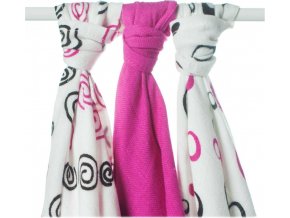 xkko bmb 70x70 spirals bubbles magenta mix m