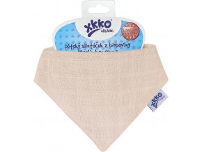 Dětský slintáček XKKO Organic Staré časy Natural